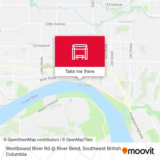 Westbound River Rd @ River Bend map
