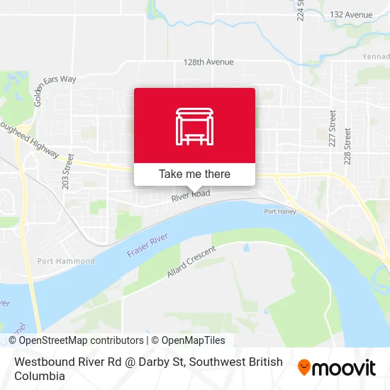 Westbound River Rd @ Darby St map