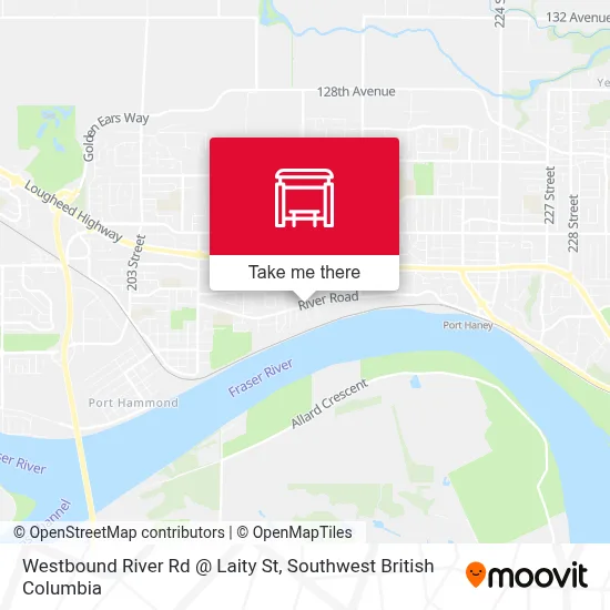 Westbound River Rd @ Laity St map