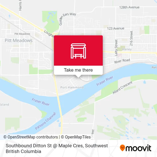 Southbound Ditton St @ Maple Cres map
