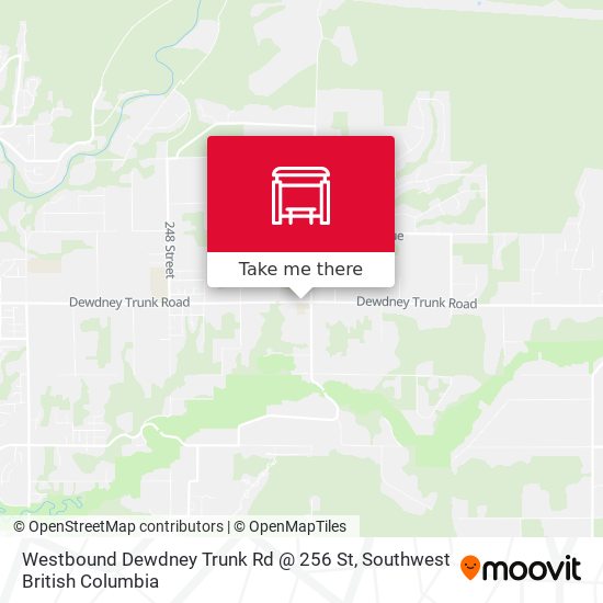 Westbound Dewdney Trunk Rd @ 256 St map