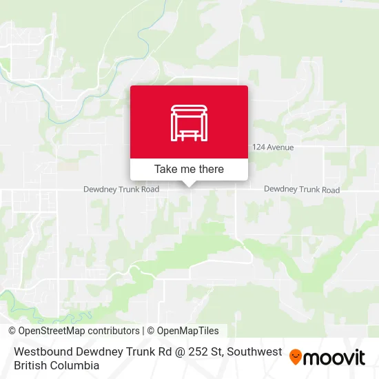 Westbound Dewdney Trunk Rd @ 252 St map