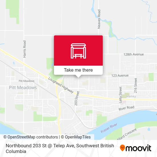 Northbound 203 St @ Telep Ave map