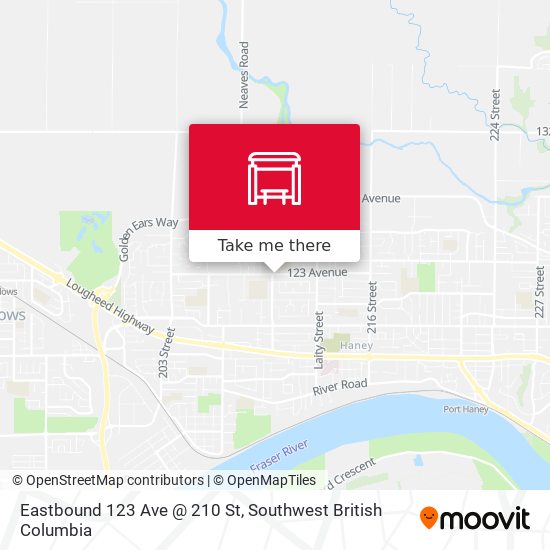 Eastbound 123 Ave @ 210 St plan