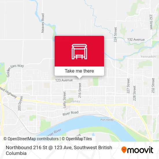 Northbound 216 St @ 123 Ave plan