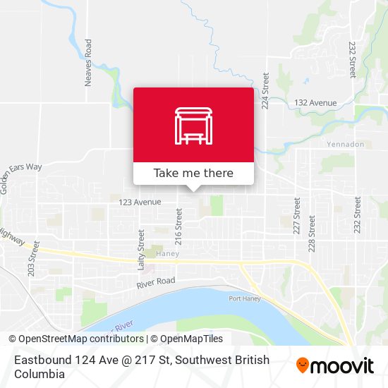 Eastbound 124 Ave @ 217 St map