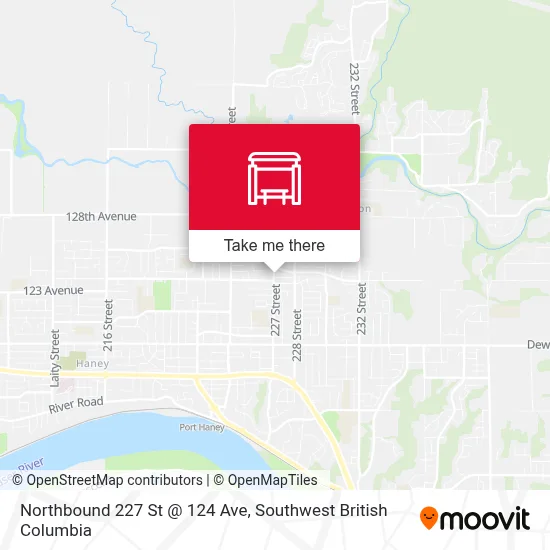 Northbound 227 St @ 124 Ave map