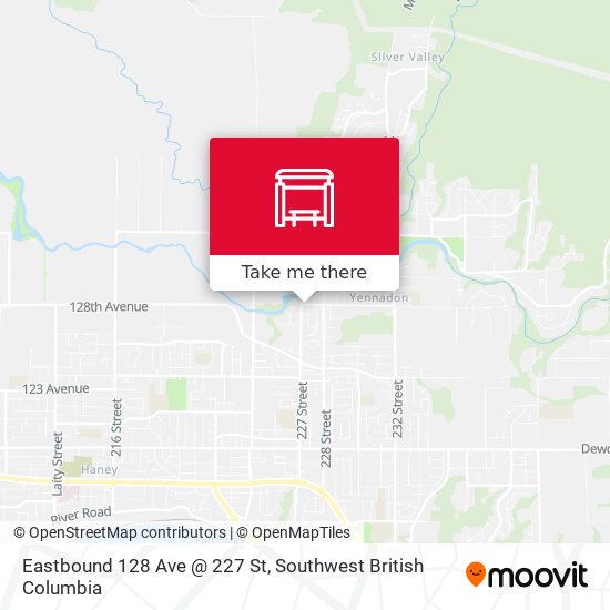 Eastbound 128 Ave @ 227 St plan