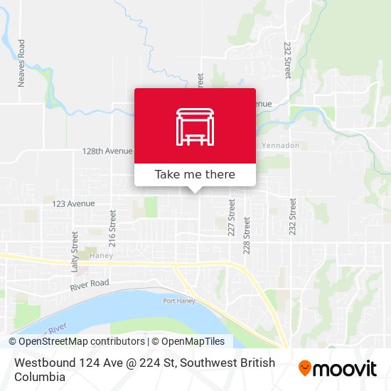 Westbound 124 Ave @ 224 St map