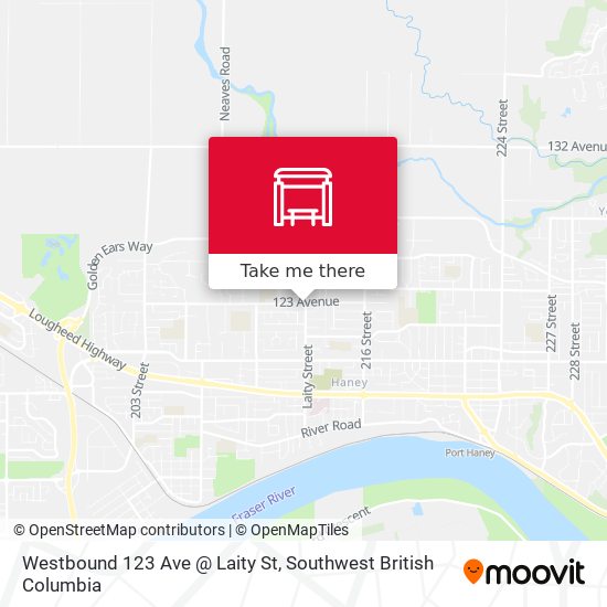 Westbound 123 Ave @ Laity St map