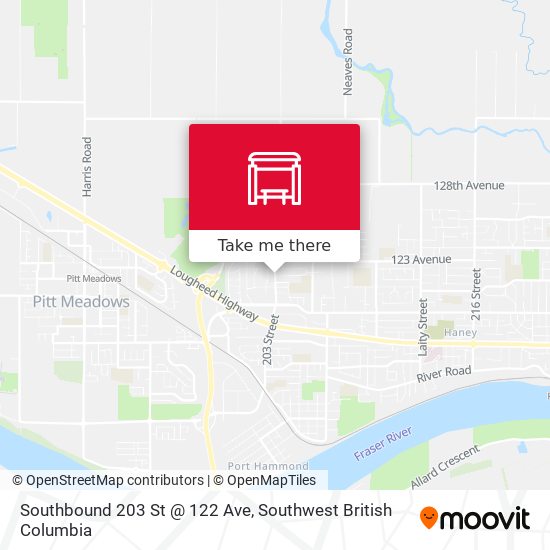 Southbound 203 St @ 122 Ave map