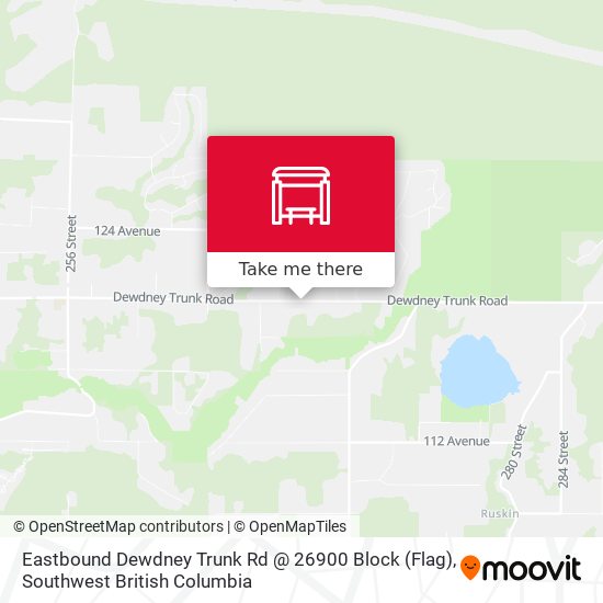 Eastbound Dewdney Trunk Rd @ 26900 Block (Flag) map