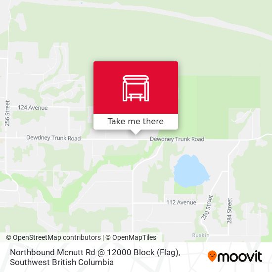 Northbound Mcnutt Rd @ 12000 Block (Flag) map