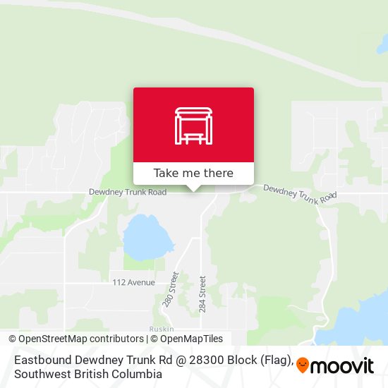 Eastbound Dewdney Trunk Rd @ 28300 Block (Flag) map