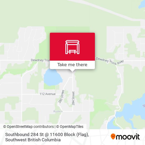 Southbound 284 St @ 11600 Block (Flag) map