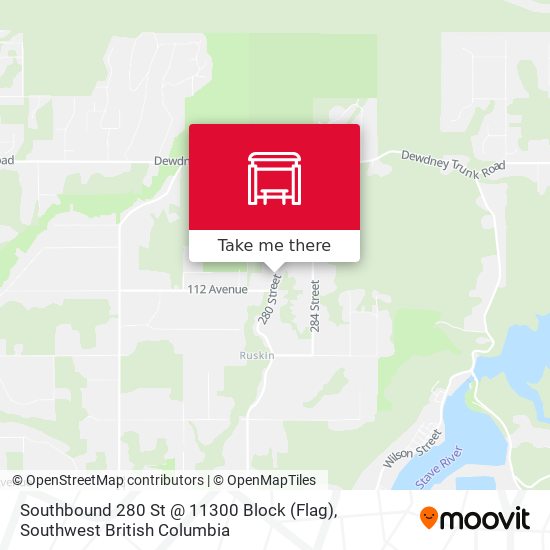 Southbound 280 St @ 11300 Block (Flag) map