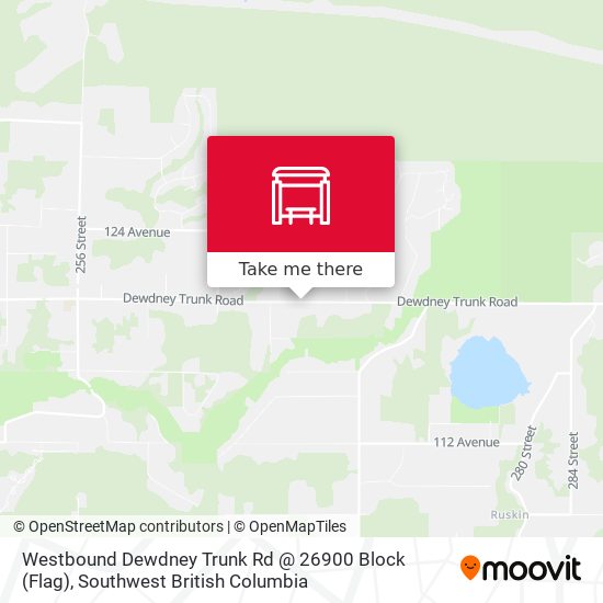 Westbound Dewdney Trunk Rd @ 26900 Block (Flag) map