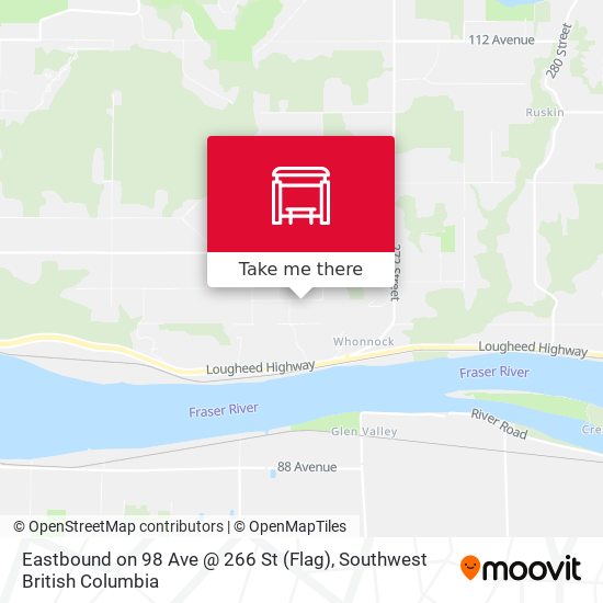 Eastbound on 98 Ave @ 266 St (Flag) map