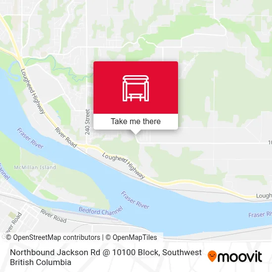 Northbound Jackson Rd @ 10100 Block map