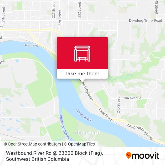 Westbound River Rd @ 23200 Block (Flag) map