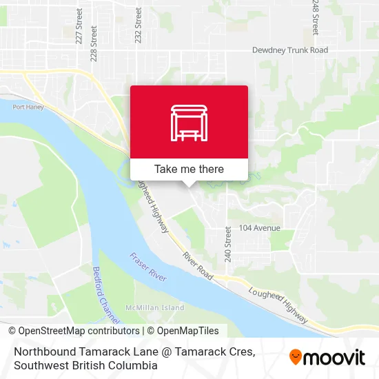 Northbound Tamarack Lane @ Tamarack Cres map