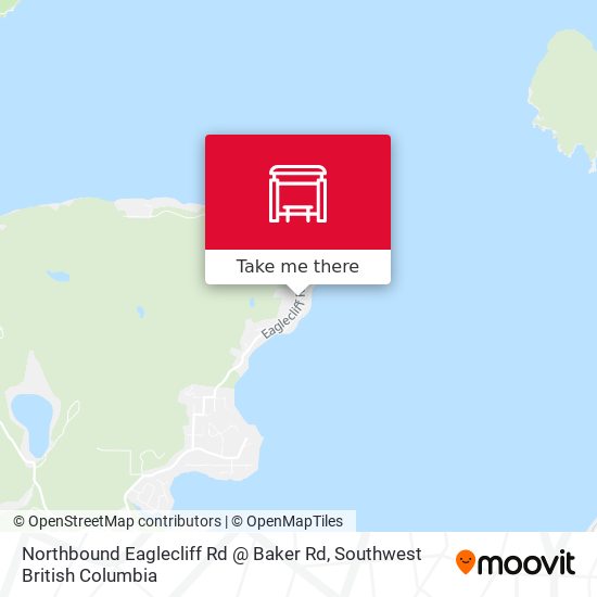 Northbound Eaglecliff Rd @ Baker Rd map