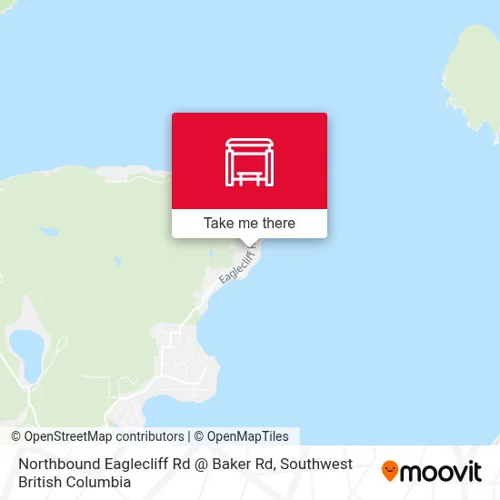 Northbound Eaglecliff Rd @ Baker Rd map