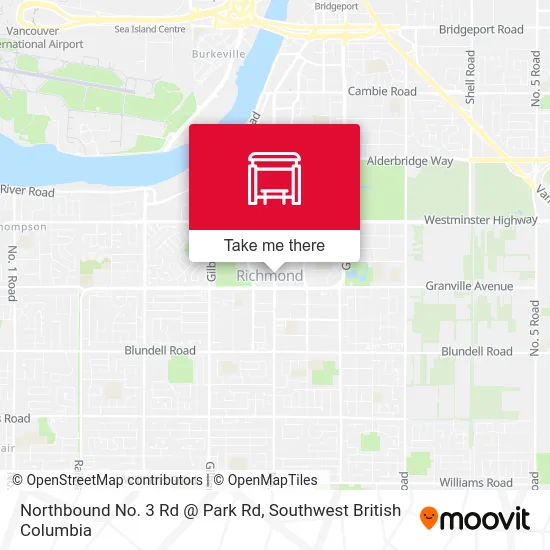 Northbound No. 3 Rd @ Park Rd map