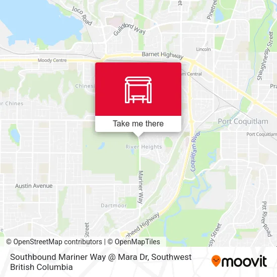 Southbound Mariner Way @ Mara Dr map