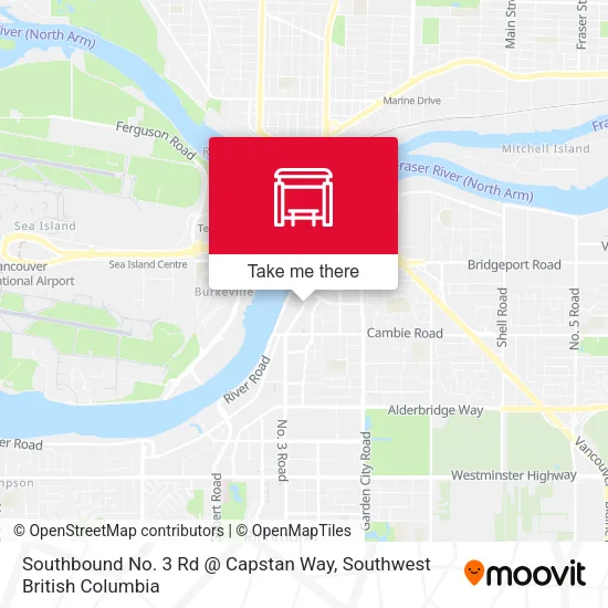 Southbound No. 3 Rd @ Capstan Way plan