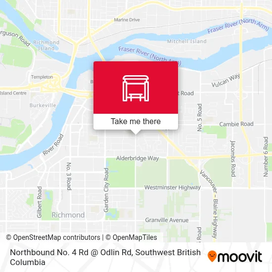 Northbound No. 4 Rd @ Odlin Rd map