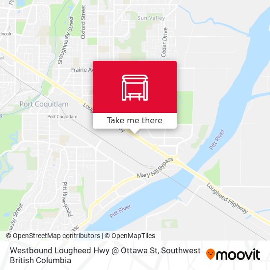 Westbound Lougheed Hwy @ Ottawa St plan