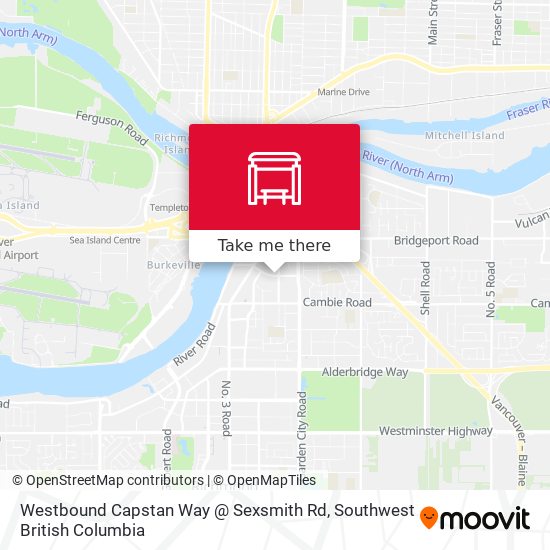 Westbound Capstan Way @ Sexsmith Rd plan