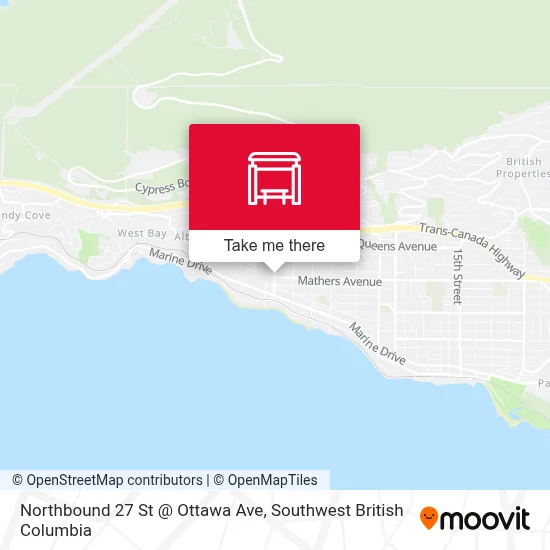 Northbound 27 St @ Ottawa Ave map