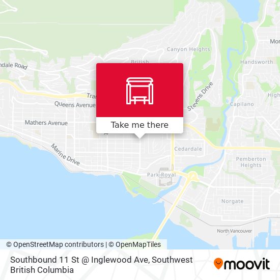 Southbound 11 St @ Inglewood Ave plan
