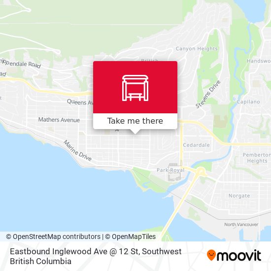 Eastbound Inglewood Ave @ 12 St plan