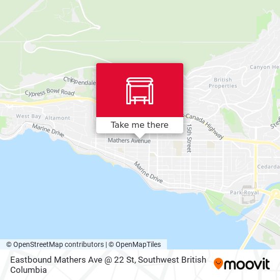 Eastbound Mathers Ave @ 22 St plan