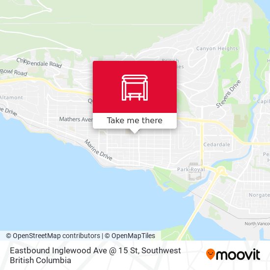 Eastbound Inglewood Ave @ 15 St plan
