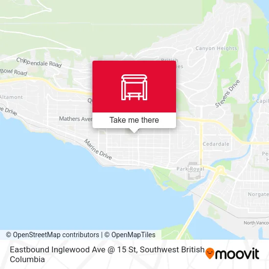 Eastbound Inglewood Ave @ 15 St plan