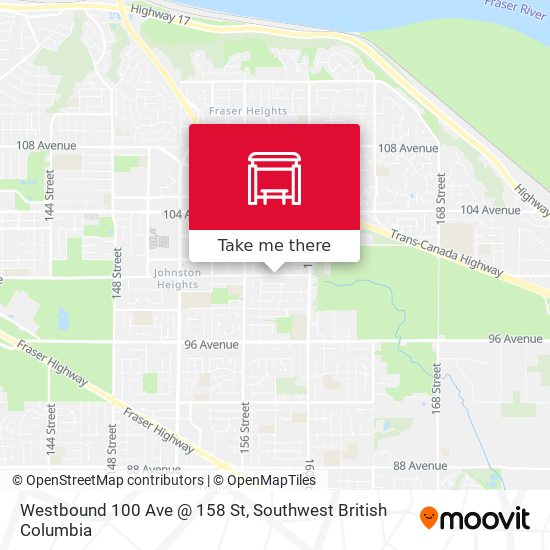 Westbound 100 Ave @ 158 St plan