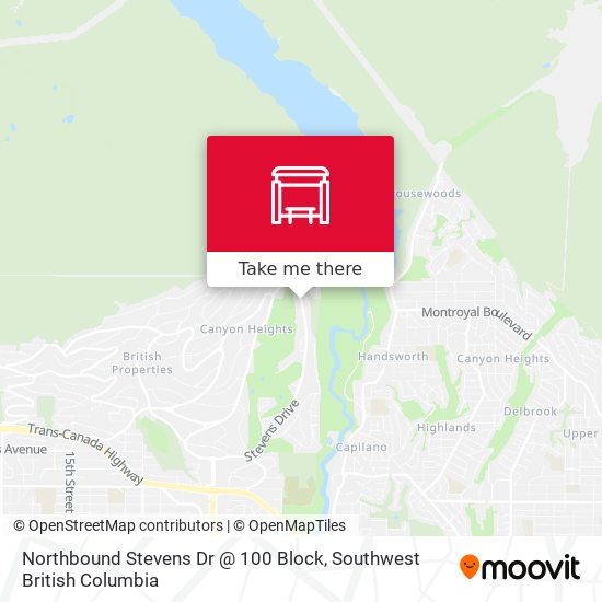 Northbound Stevens Dr @ 100 Block map