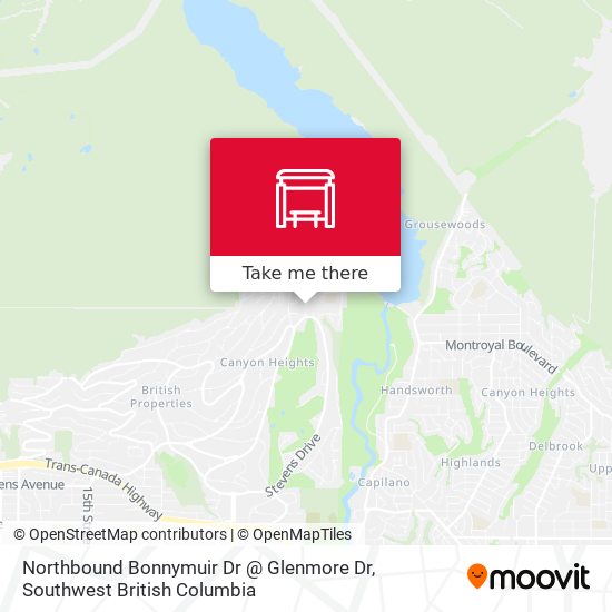Northbound Bonnymuir Dr @ Glenmore Dr map
