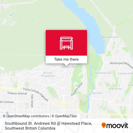 Southbound St. Andrews Rd @ Hawstead Place map