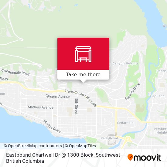 Eastbound Chartwell Dr @ 1300 Block plan