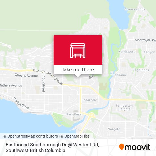 Eastbound Southborough Dr @ Westcot Rd map
