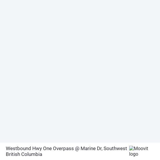 Westbound Hwy One Overpass @ Marine Dr map