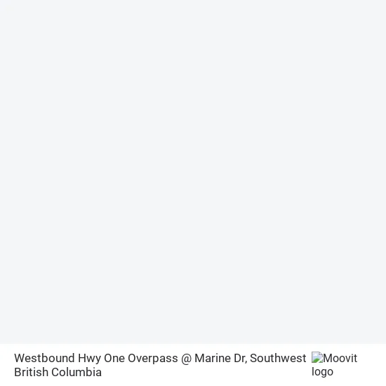 Westbound Hwy One Overpass @ Marine Dr map