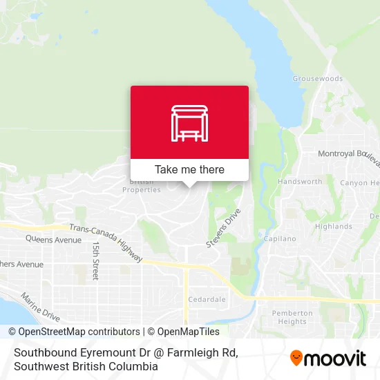 Southbound Eyremount Dr @ Farmleigh Rd plan
