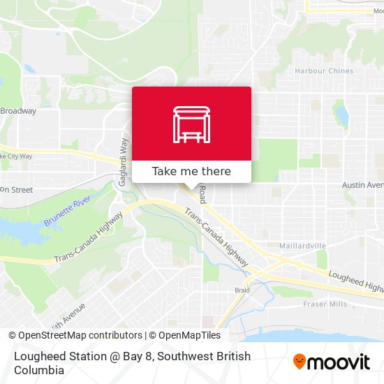 Lougheed Station @ Bay 8 map