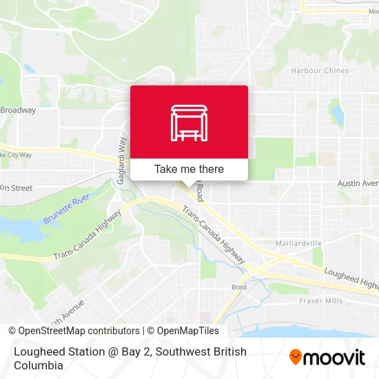 Lougheed Station @ Bay 2 map